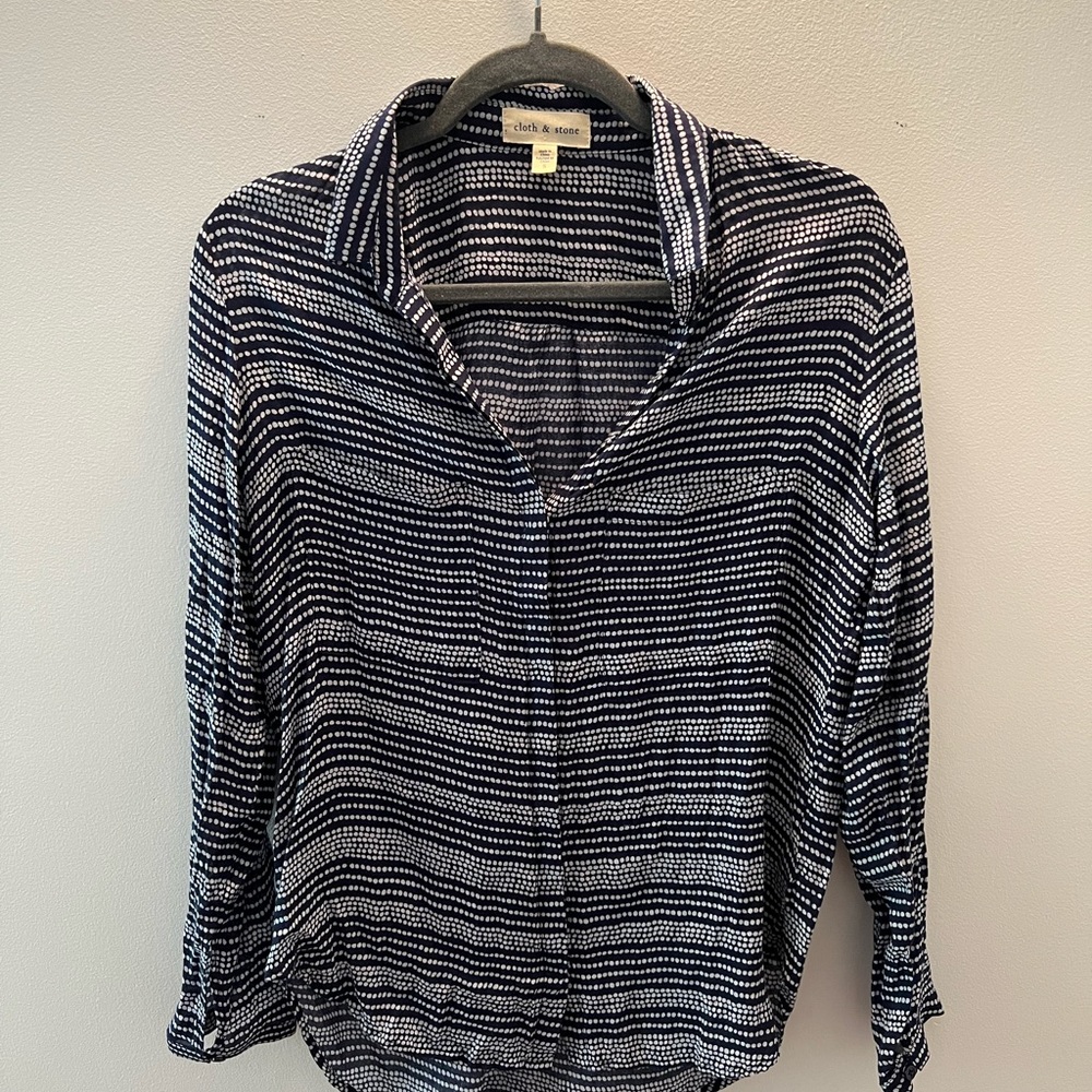 Cloth & Stone Anthropologie Shirt Women’s Small Blue